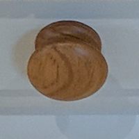Solid oak door knob image